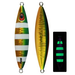 60g 90g UV Luminous Sea Fishing Slow Rocking Iron Plate Boat Lure