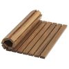 Whitecap Roll-Up Shower Mat - Teak