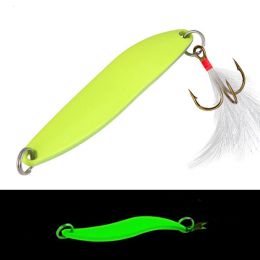 Sequin Long Shot Rotating Leech Luminous Freshwater Perch Fake Bait