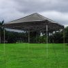 TRUE 10X10ft EZ Pop Up Canopy Folding Gazebo/Black