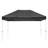 10X15ft EZ Pop Up Canopy Folding Gazebo/Black