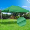 10X15ft EZ Pop Up Canopy Folding Gazebo/Green