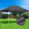 10X15ft EZ Pop Up Canopy Folding Gazebo/Black