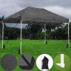 10X15ft EZ Pop Up Canopy Folding Gazebo/Black