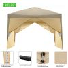 3 x 3m Two Doors & Two Windows Practical Waterproof Right-Angle Folding Tent Khaki